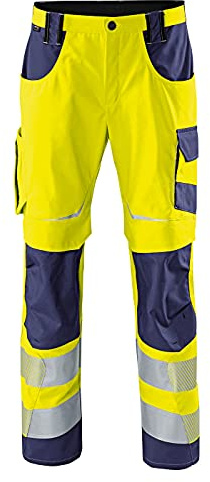 KÜBLER Workwear | KÜBLER REFLECTIQ Arbeitshose PSA 2 | warngelb/dunkelblau | Größe 28K