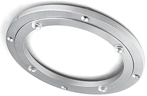 WORDFUN Drehteller Aus Aluminiumlegierung Antis-Rost Tischplatte Dreh Drehteller Kugellager Glatt Drehgelenk Platte Für Restaurant Kuchen Dekorationen TV-Rack Runde Platte Plattenspieler