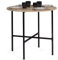 IDMarket - Mesa de comedor redonda Detroit para 4 personas, diseño industrial, 80 cm