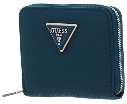 GUESS Meridian Small Zip Around Wallet Teal