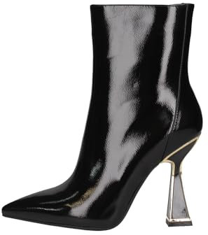 EXE TRONCHETTO DONNA VERNICE TACCO ROCCHETTO PROFILO ORO -