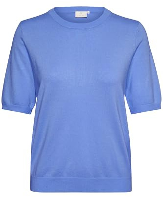 KAFFE Damen Strickpullover KAlizza Damen Pullover Kurzarm Casual Rundhals Basic Strickpullover Lässige Pulli Kurzarm