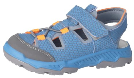 RICOSTA Jungen Sandalen Arizona, Kinder Sommerschuhe, waschbar, Freizeitschuhe, offene Schuhe, Strandschuhe, Outdoorsandalen, Adriatic/grau (151), 36 EU