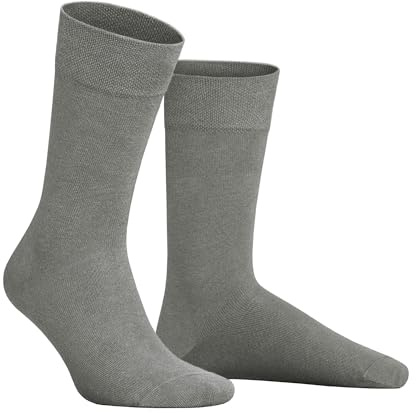 Hudson Herren Socken Relax Cotton druckfreier Bund silber 0525 47-48