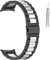 JYMYI Armband Strap per Honor Watch 4 Cinturini di Ricambio, Honor Watch 4 Bracelet Acciaio Inossidabile Braccialetti, Cinghia per Honor Watch 4 Cinturino Smartwatch Fascia da Braccio (nero argento)