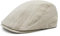 YOFARCHOY Flache Leinen-Schirmmütze mit Fischgrätenmuster, atmungsaktiv, Sommerhüte für Herren, Zeitungsjungenhüte für Herren, Ivy Gatsby Hut, Beige, Einheitsgröße-M