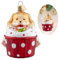 HZYC Cupcake Weihnachtsbaum Ornamente, Hand-geblasene Glas Ornamente, Cockapoo Sammlung Figur hängende Ornament, Weihnachtsdekorationen für Tierliebhaber Holiday Birthday