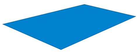 Tapis De Sol Pour Piscine Rectangulaire, Tapis De Sol Et De Protection Bleu Pour Piscine Pliable Imperméable Adapté Chiffon De Sol Rectangulaire Résistant À La Poussière Pour Piscine Hors Terre
