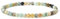 Landorilo Naturstein Perlen Heilstein Armband aus 4mm Facettiertes Steinperlen, Yoga Armbänder für Damen Herren,Glücksarmband, Exquisite Geschenke, Ersatzperlen Inklusive(F Amazonit)