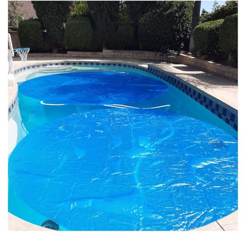 Bubble Wrap Solar Pool Cover 1 2 3 4 5 6 7 8 9 10m Round DIY Cuting Solar Pool Warmer Film Heat Retain Blanket for Above/In Ground Pools & Inflatable Pool & Frame Pool(Dia 14ft/427cm)
