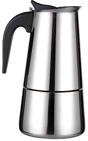 Garneck Edelstahltopf Camping-Kaffeekanne Kaffeemaschine für Camping Handheld- Espresso kaffeepadmaschine Kaffeezubereiter cafepads Kaffeebehälter handgehaltener Kaffeekessel
