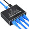 NEUTYPECHIC Switch RJ45 Multiprise Ethernet 4 Ports, 1000 Mbps LAN Splitter 1 à 4, Switch Ethernet Gigabit RJ45 Aluminium avec Câble Type C pour Ordinateurs, Commutateurs, Téléviseurs, Routeur