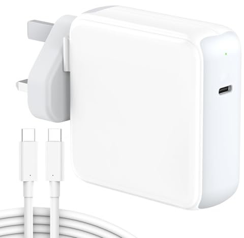96W Mac Charger Compatible with MacBook Air MacBook Pro 13 14 15 16 inch 2024 2023 2022 2021 2020, M1 M2 M3 Mac Laptop, iPad M4 M2, Type C Fast Power Adapter with 2M/6.6FT MacBook Charger Cable USB C