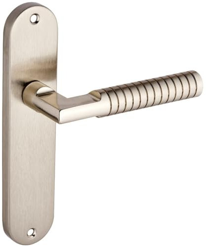 Designer Levers - Kempston Lever Latch Door Handle Dual-Tone Nickel