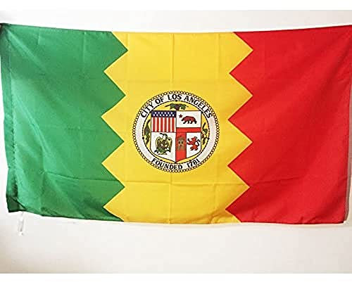 Los Angeles - Stadt Los Angeles - Kalifornien 90X150Cm Breeze Flagge Perfekte Saison Flagge Langlebig Gartenfahne Décor Für Veranda Yard Festival