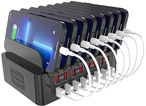 Multi device Charging Station with 16 Ports 150W Desktop USB Charger Dock for Cellphones Tablets and Electronics Convenient Family Charging Hub