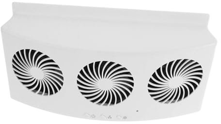 NIYANGLE Silent Functionality Solar Power Fan for Window Air Conditioner Easy Setup Solar Panel Fan