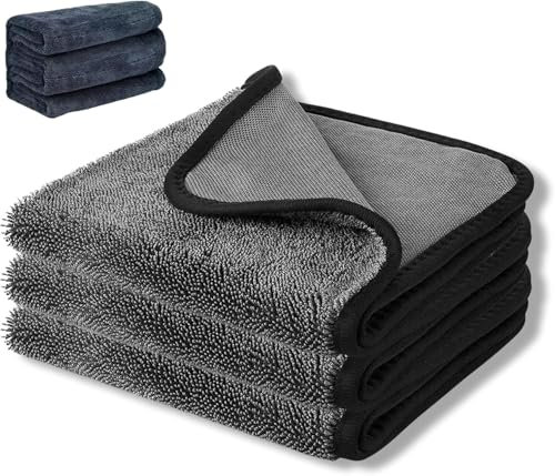 TanyoKing 2025 Neues Trockentuch, Cleanovate Trockentuch für die Dusche, kratzfreies Mikrofasertuch zum Trocknen und Polieren von Autos (40 * 60cm, 3PCS)