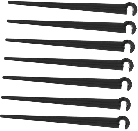 Gatuida Pflanzenbewässerungssysteme, 11cm, 50 Stück Packung | Abs Schwarz, Einfache Bodenmontage, für Feuchte Bereiche, Belastbar und Passend für Tropf Erdspieße