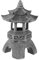 Toyvian Dekorative Lampe Asiatischer Garten Zen Asiatische Statue Asiatische Solarlaterne Für Den Außenbereich Gartenstatue Japanische Heimdekoration Statue Harz Grau