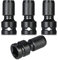Kueohse Lot de 4 adaptateurs 1/2 carré vers 1/4 tige hexagonale adaptateur convertisseur de serrage pour clé à cliquet