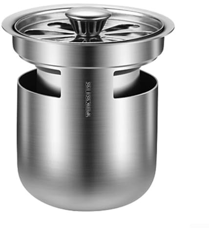 CashMuch Siphon de sol de douche en acier inoxydable 304 avec clapet anti-refoulement 1 voie et design anti-odeur pour salle de bain