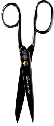 NTS-Solingen Schere aus der BLACK EDITION | Küchenschere | Allzweckschere | Haushaltsschere | 18 cm - 7,0 | Edel Schwarz Brüniert | Super Scharf | Hergestellt in Solingen