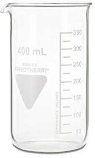 Rasotherm® tall beaker with spout, (Boro 3.3), 400 ml