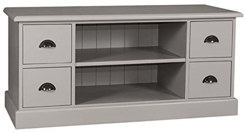 Casa Padrino Landhausstil Sideboard Grau 129 x 50 x H. 60 cm - Landhausstil Fernsehschrank