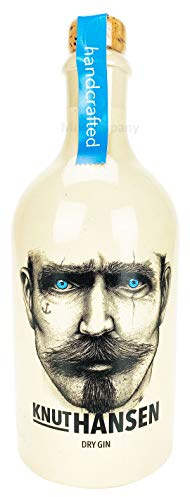 Knut Hansen Hamburg Dry Gin 0,5l (42% Vol) Bar Longdrink Cocktail Sammlung Gin Tonic- [Enthält Sulfite]