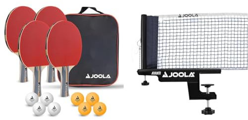 JOOLA Tischtennis-Set Team School & Universal Tischtennisnetz TT-Netzgarnitur Avanti, schwarz