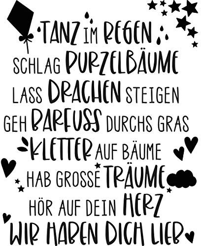Bilderwelten Wandtattoo - Tanz im Regen Braun 50 x 40cm