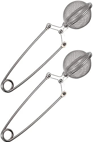 Pack 2 Filtro para té Acero Inoxidable/Filtro de te Acero Inoxidable Bolas de té/Colador para té/Bola de Infusión Para Té/Filtro para Hojas de Té Pack 2