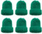 MIJOMA 6 Stück Set Eierwärmer-Strickmütze, Eiwärmer aus Strick, gestrickte Eierwärmermützen für Frühstückseier, Mini-Mütze Bastelbedarf, Geschenkidee Geburtstag Umzug Neueinzug (Dunkelgrün)