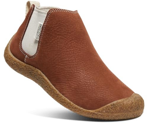 KEEN Damen Mosey Chelsea Leather Cheslea Stiefel, Tortoise Shell/Birch, 39.5 EU