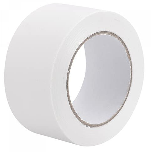 sourcing map 1 Rolle Buchbinde Reparaturband, 55mmx45m Selbstklebendes Stoff Klebeband für Buchreparatur Kordel Kabel Verstärken Schützen Alltagsbedarf (Weiß)