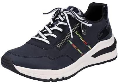 Rieker Damen Sneaker M6601-14 blau Gr. 40
