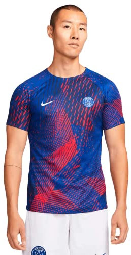 Paris Saint-Germain FC DR1487-418 PSG M Nk Df Top Ss Pm Cl T-Shirt Men's Old ROYAL/Old ROYAL/GLOBAL RED/White S
