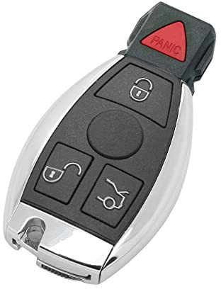 BROVACS Modified Upgraded Key Shell Compatible with MERCEDES BENZ NEC Model 4 Button 3B+1 Smart Keyless Entry Remote Key Case Fob PG950B