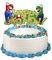 ZAZOOT Super Mario Toppers, Mario Cake Decoration, Super Mario Cupcake Toppers, Super Mario Kuchen Deko, Super Mario Geburtstag Deko, Cartoons Kuchen Topper,Mario Cake Decoration