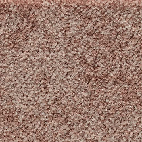 Auslegware Teppich in Beige Braun mit Velours Oberfläche angenehm weich in 400 und 500 cm Breite ideal für Wohnzimmer und Esszimmer (4 m x 8 m)