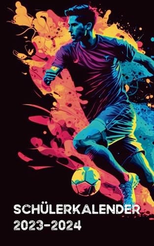 Schülerkalender 2023 / 2024: Fußball | Studienplaner für Schüler und Student | Schulplaner - Terminplaner - Organizer für Schule