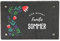 LAUBLUST Türschild Schiefer | Tulpen Motiv - Haustür-Schild Personalisiert mit Familien-Name | 3 Größen, 4 Wandhalter