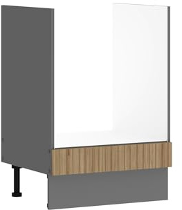 Kuechen-preisbombe Küche AVA Eiche Artisan Herdschrank 60 cm Lamellenoptik Küchenzeile Einbauküche