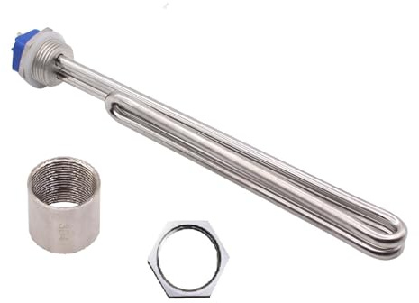DAVBIR Electric Heating Element 1BSP Foldback Immersion Resistance 240V 1KW 2KW 2.5KW 3KW 3.5KW Tubular Water Heater perfection (Color : All -240V, Size : 3kw)