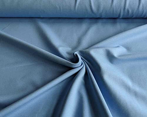 Viskosejersey als Meterware zum Nähen, Hellblau