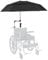 Chair Umbrella, 40.9inch UV Protection Adjustable Umbrella with Universal Clamp, Extended Double-Side Beach Umbrella for Chair, Pram, Stroller, Bike