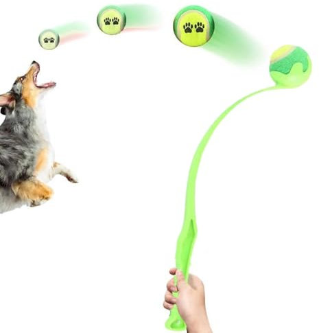Yjkedfh Ballschleuder Ball Für Hunde Launcher, Interaktives Apportierspielzeug Für Hunde | Haustierzubehör, Weitwurf-Technologie Für Aktives Apportieren, Wurfgerät Hundespielzeug