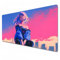 Odrys Cyberpunk edgerunners Tapis de souris XXL violet grande taille 900 x 400 cm à bords cousus pour la maison, le travail et l'étude (Lucyna Kushinada) (A11, XXL)