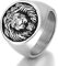 Löwenkopf Siegelring, Wikinger-Löwenring, Punk-Löwe-Amulett-Ring, Gothic Tier Löwe Schmuck Männer Junge Geschenk